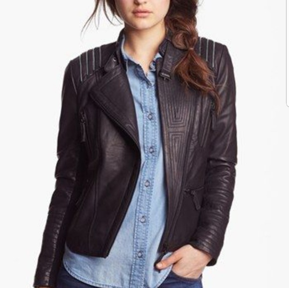 Bernardo Jackets & Blazers - 💋Leather Moto Jacket